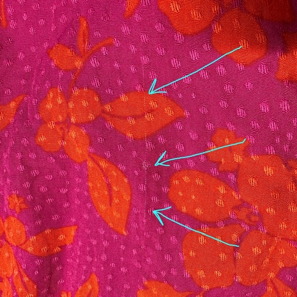 NEW! Draper James RSVP Hot Pink Orange Floral Wrap Top Fit Flare Dress 2X - Picture 14 of 16
